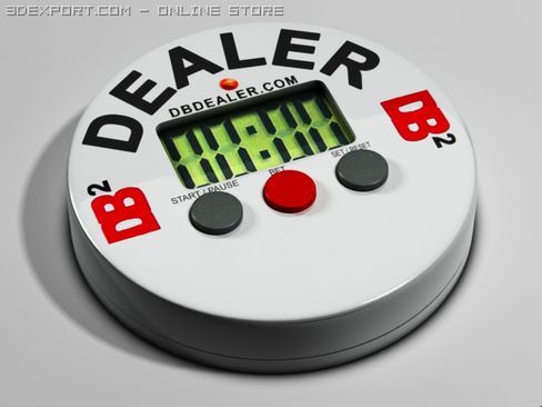 poker stopwatch 3D Модель .c4d .max .obj .3ds .fbx .stl .blend 