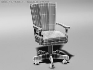 executive chair 3D मॉडल