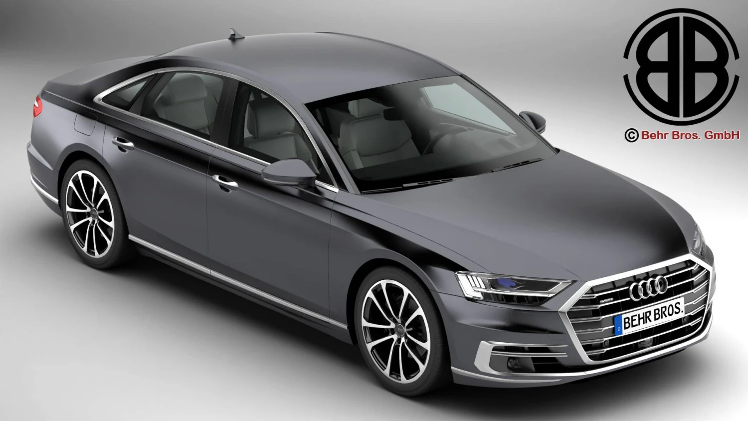 audi a8 2018 3D Model .c4d .max .obj .3ds .fbx .stl .blend