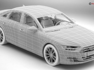 audi a8 2018 3D Model