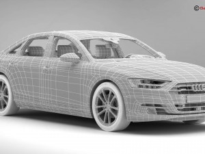 audi a8 2018 3D Model