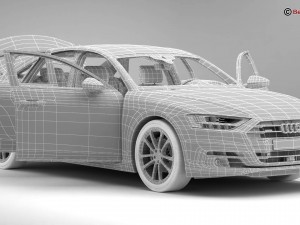 audi a8 2018 3D Model