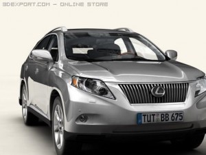 lexus rx 2010 low res interior 3Dモデル