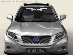 lexus rx 2010 low res interior 3Dモデル