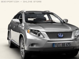 lexus rx 2010 low res interior 3Dモデル