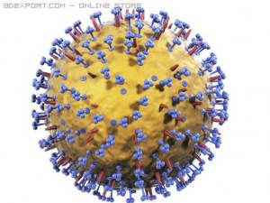 influenza virus 3D Model