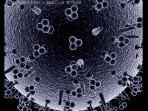 influenza virus 3D Model