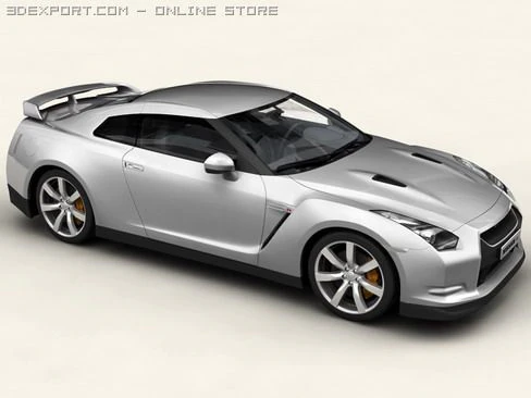 nissan gtr 3D Model .c4d .max .obj .3ds .fbx .stl .blend