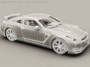nissan gtr 3D Model