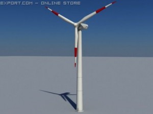 wind turbine land realtime 3D Model