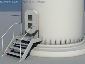 wind turbine land realtime Model 3D