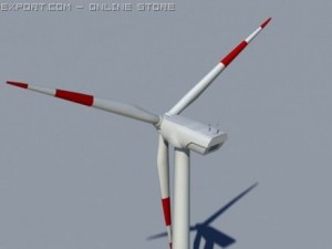 wind turbine land realtime Model 3D