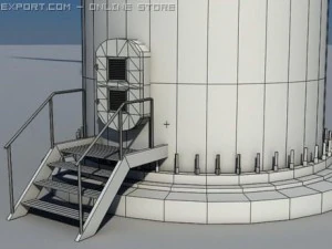 wind turbine land realtime 3D Model