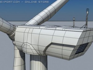 wind turbine land realtime Model 3D