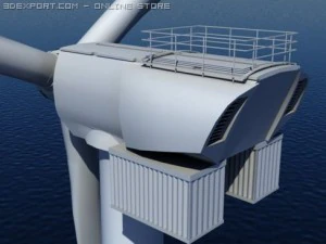 wind turbine offshore realtime 3D Model