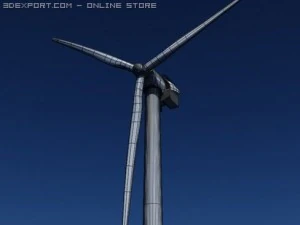 wind turbine offshore realtime 3D Model