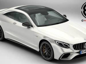 mercedes s class coupe amg s63 2018 Modelo 3D
