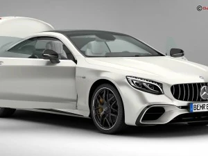 mercedes s class coupe amg s63 2018 3D Model