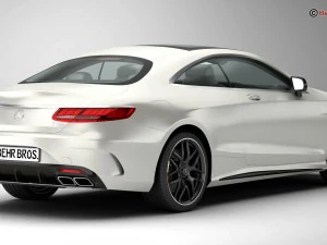 mercedes s class coupe amg s63 2018 3D Model
