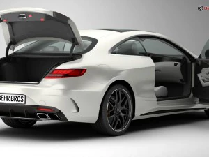 mercedes s class coupe amg s63 2018 3D Model