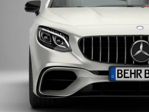 mercedes s class coupe amg s63 2018 3D Model