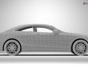 mercedes s class coupe amg s63 2018 3D Model