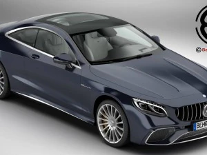 mercedes s class coupe amg s65 2018 Model 3D