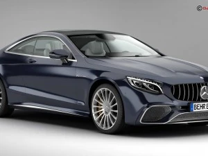 mercedes s class coupe amg s65 2018 3D Model