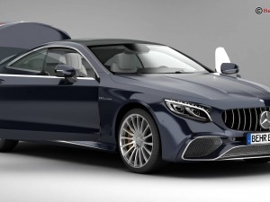 mercedes s class coupe amg s65 2018 3D Model