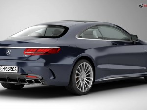 mercedes s class coupe amg s65 2018 3D Model