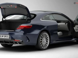 mercedes s class coupe amg s65 2018 3D Model