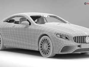 mercedes s class coupe amg s65 2018 3D Model