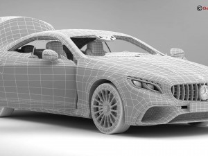 mercedes s class coupe amg s65 2018 3D Model