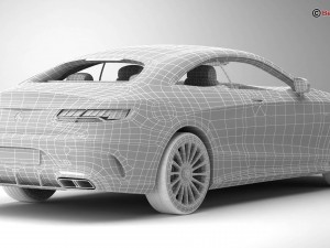 mercedes s class coupe amg s65 2018 3D Model