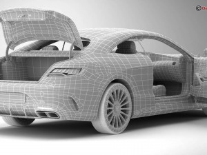 mercedes s class coupe amg s65 2018 3D Model