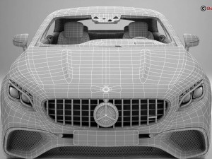 mercedes s class coupe amg s65 2018 3D Model