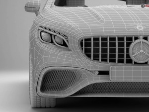 mercedes s class coupe amg s65 2018 3D Model