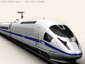 generic high speed train 3D Model