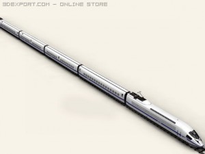generic high speed train 3Dモデル