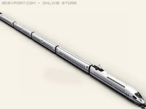 generic high speed train 3D Model