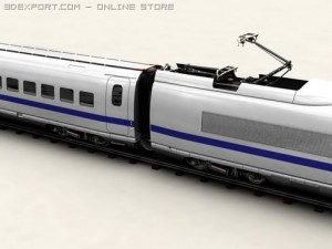 generic high speed train 3Dモデル