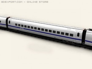 generic high speed train 3Dモデル