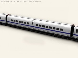 generic high speed train 3Dモデル