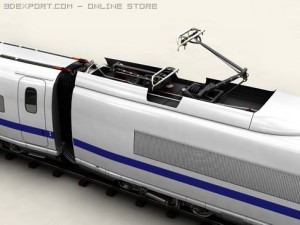 generic high speed train 3Dモデル