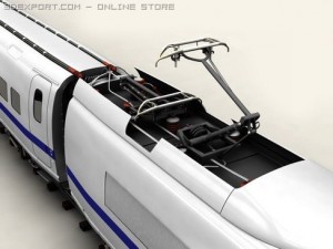 generic high speed train 3Dモデル