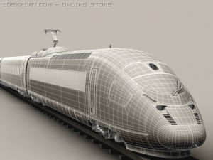 generic high speed train 3Dモデル