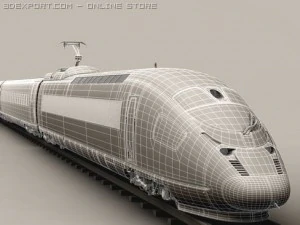 generic high speed train 3D Model