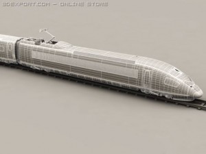 generic high speed train 3Dモデル