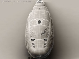 generic high speed train 3Dモデル