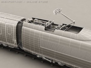 generic high speed train 3Dモデル
